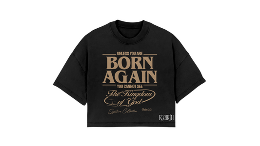 Cropped Black Tee